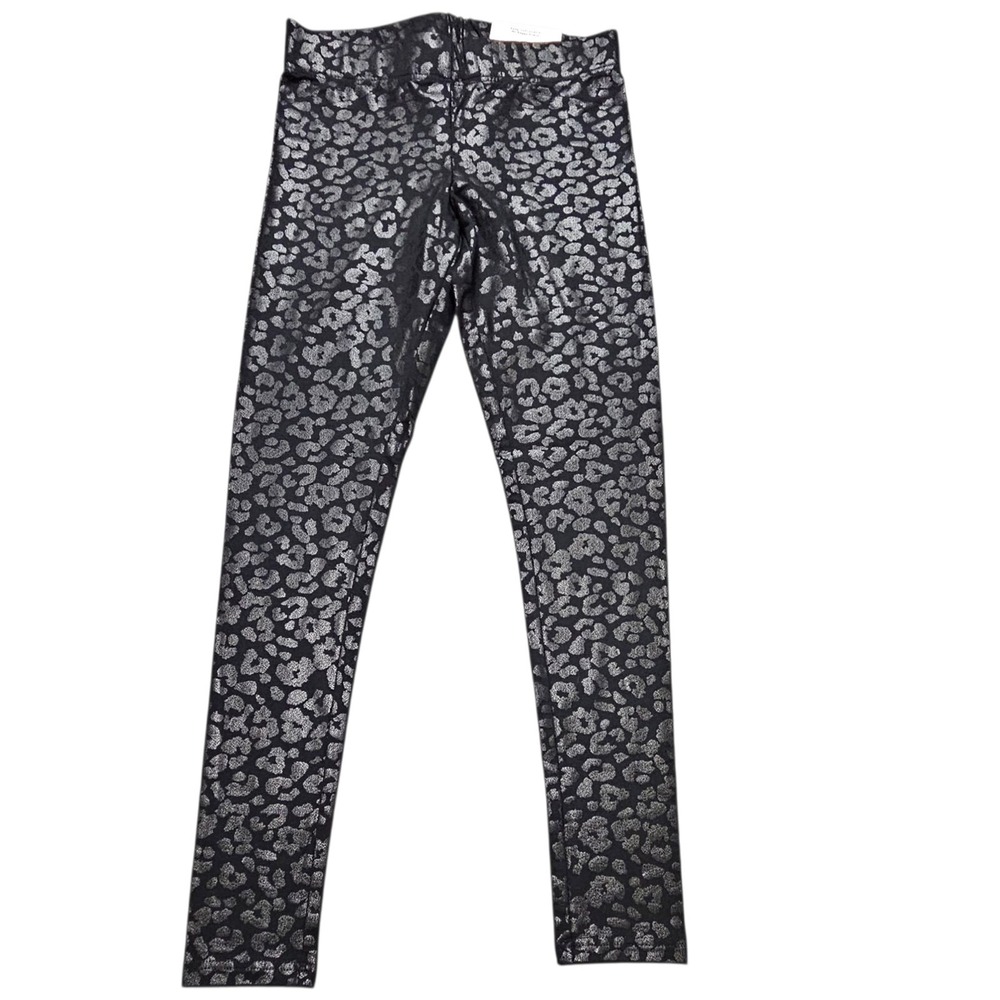 Soma Women's Size XS‎ Essential Legging Leopard Animal Print Black Shimmer NEW